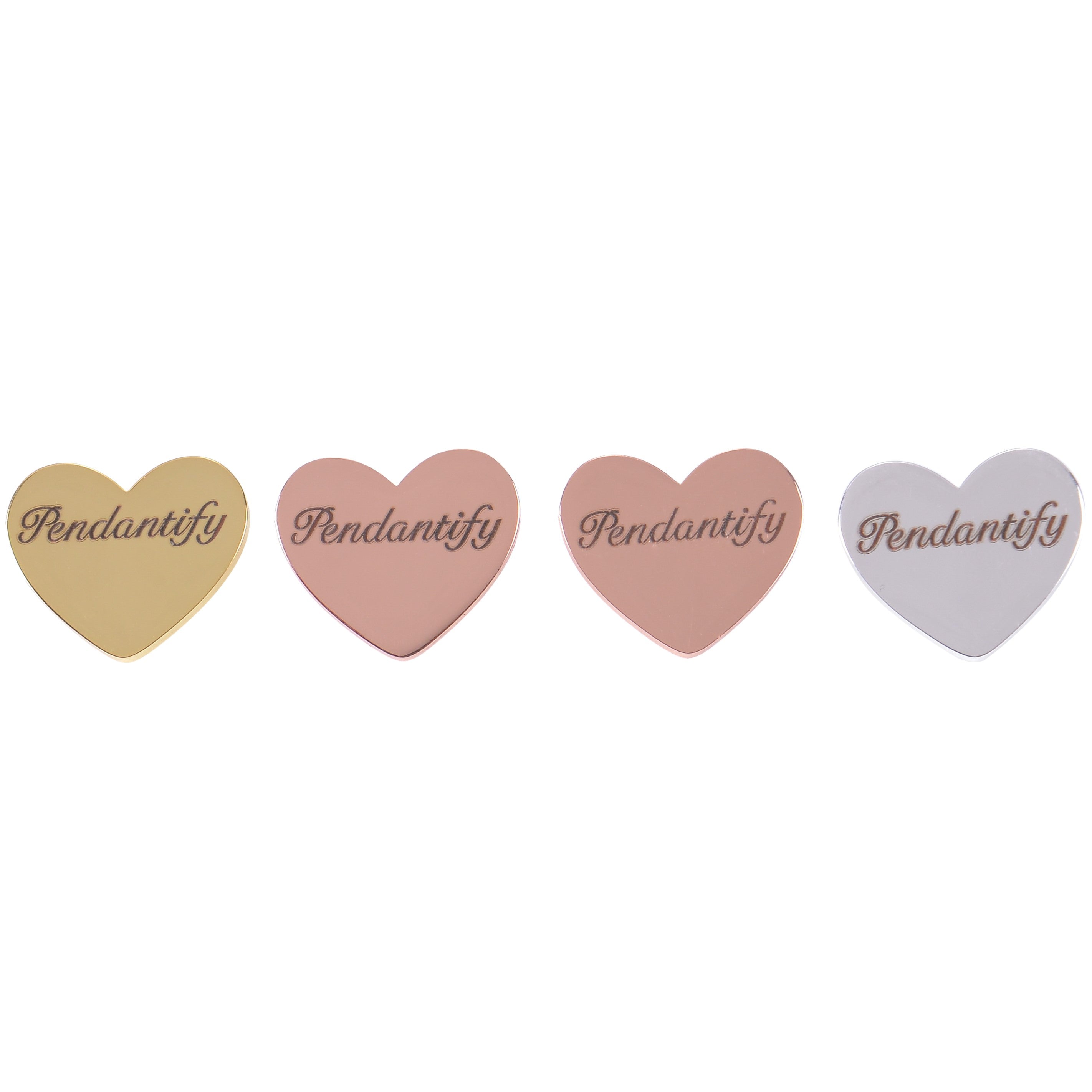 personalized heart name earrings