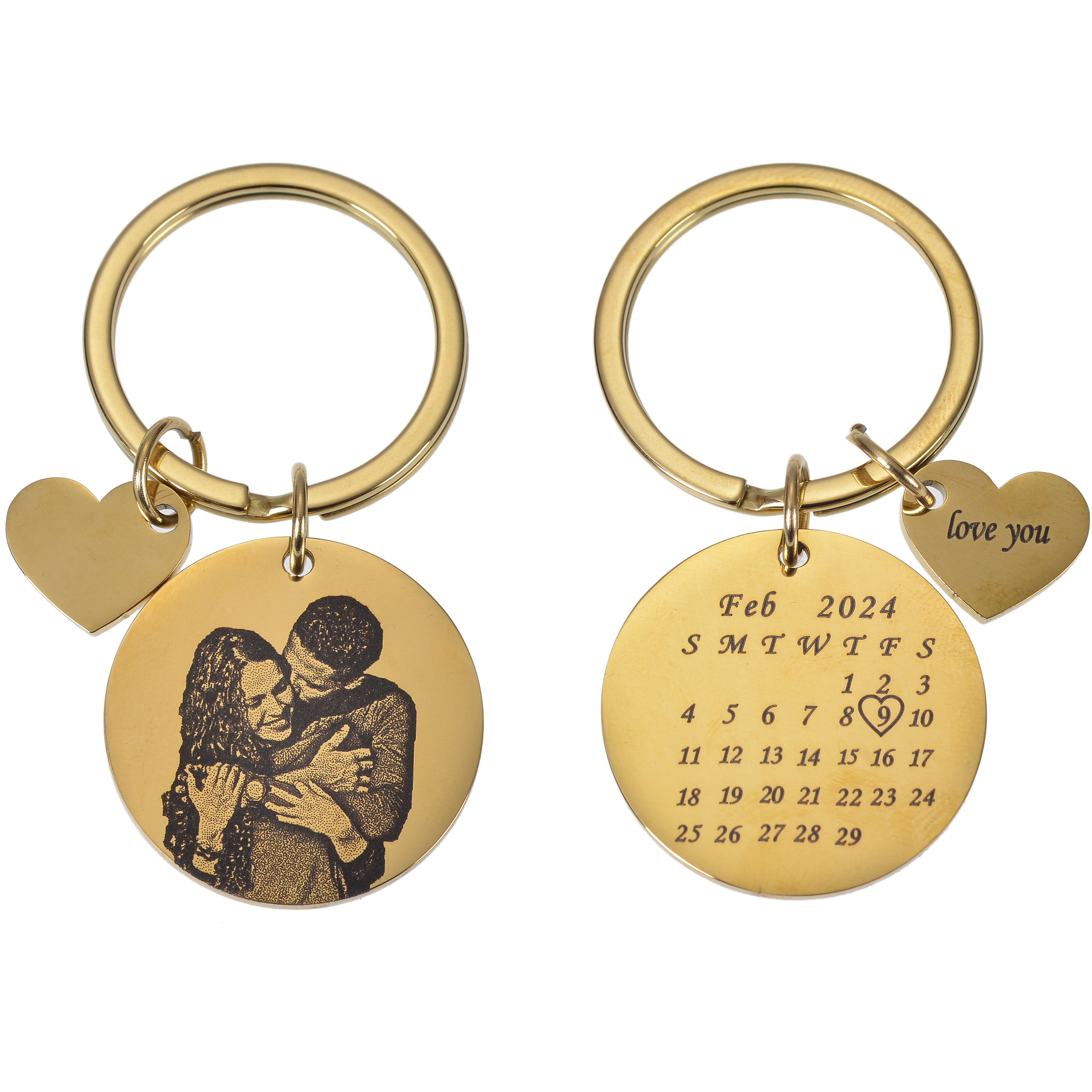 photo calendar anniversary keychain