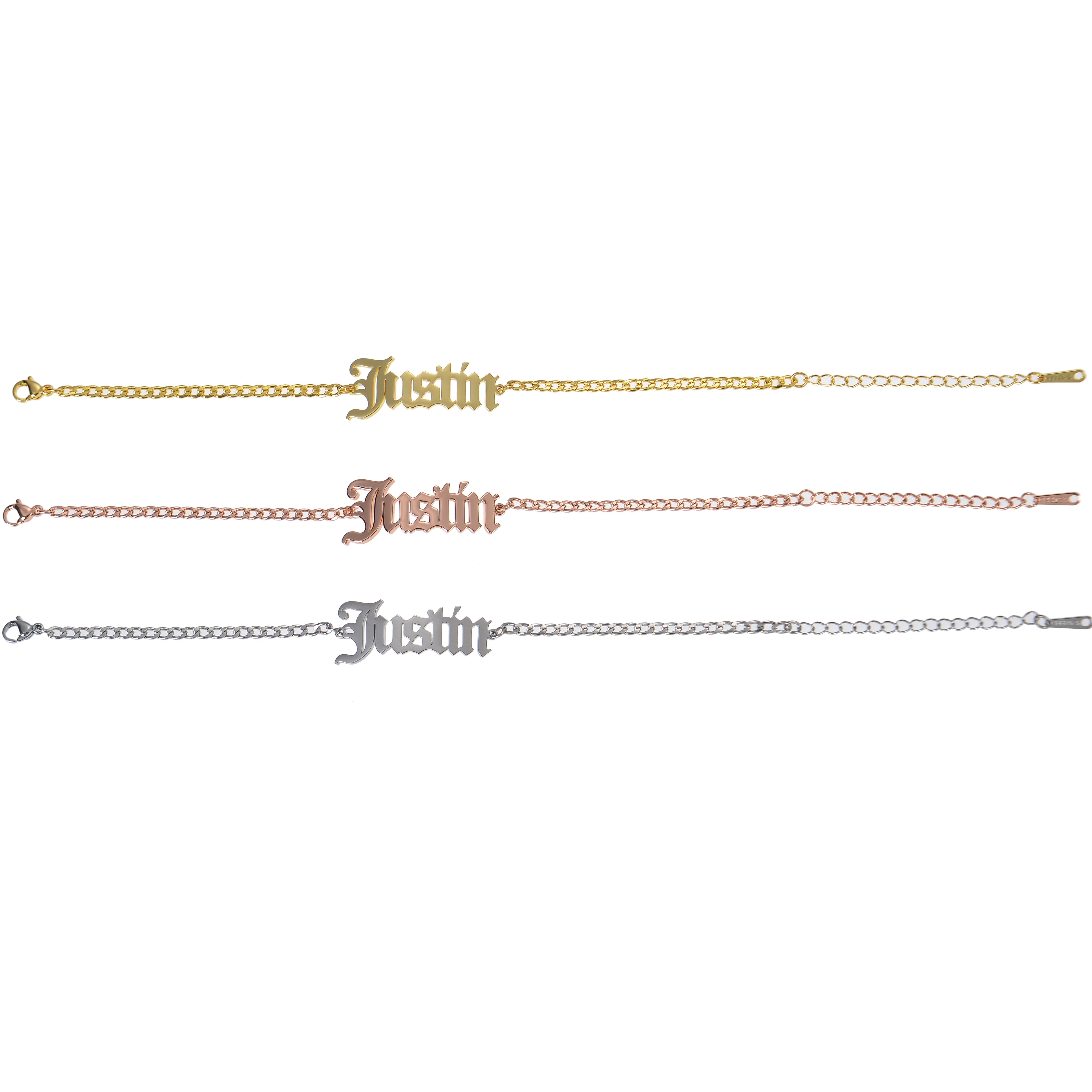 Gothic Name Bracelet