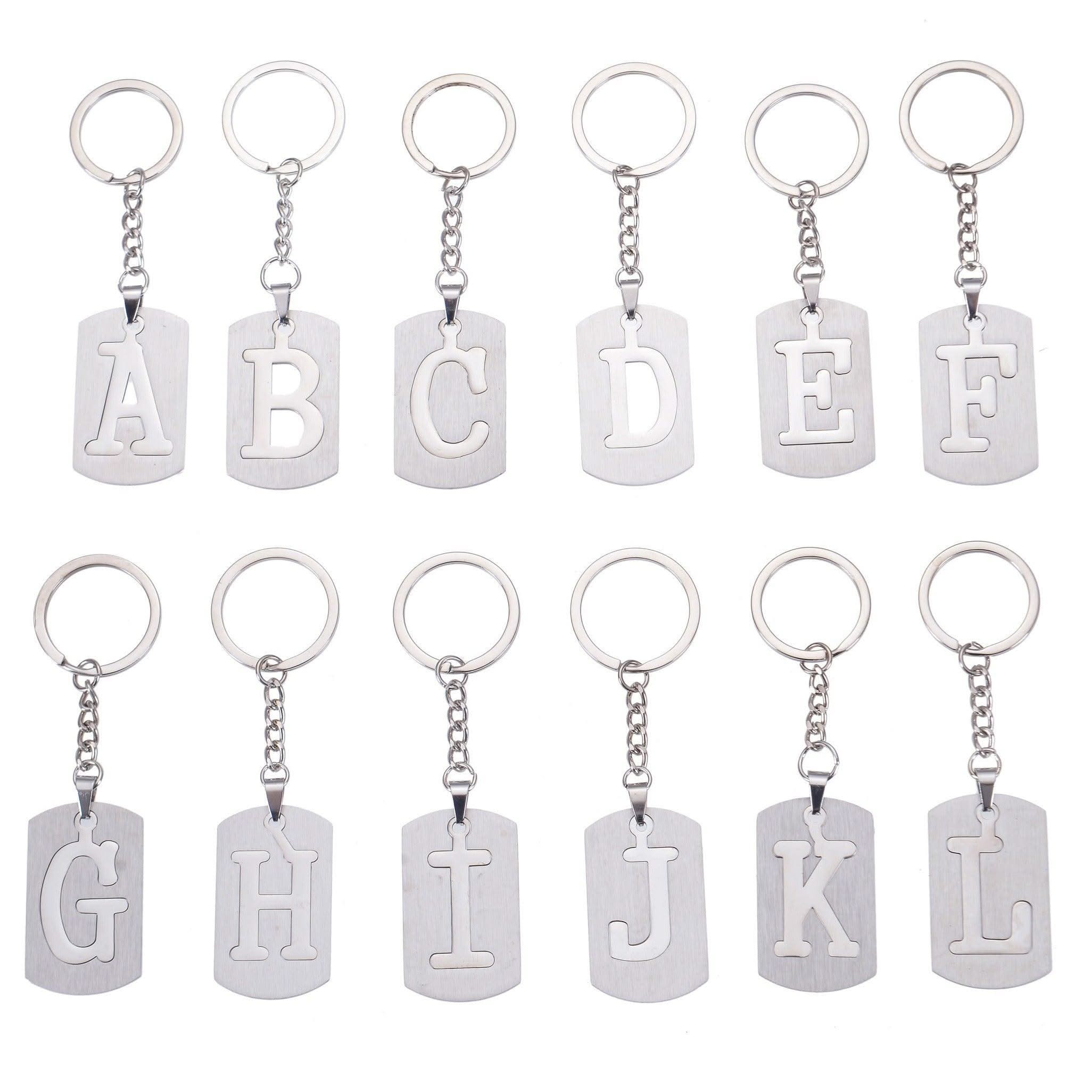 customized initial key ring