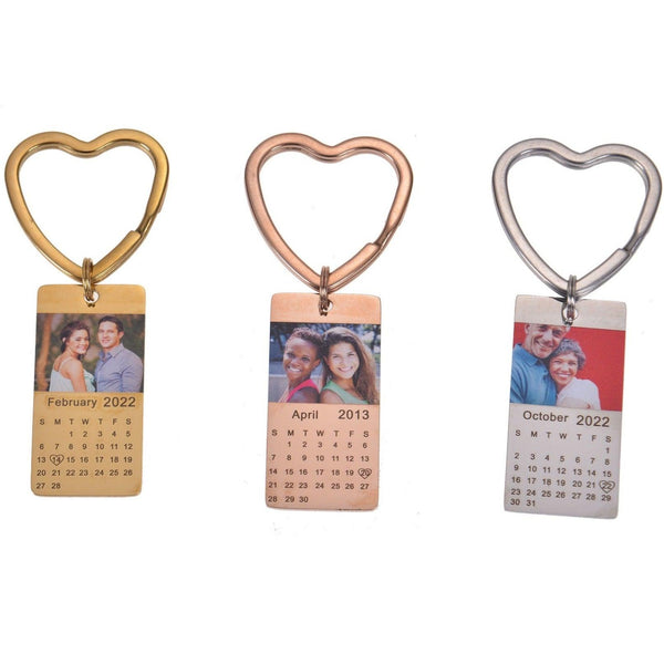 Anniversary Gifts Custom Photo Keychain Personalized Photo Album Keyri –  customphotokeychain