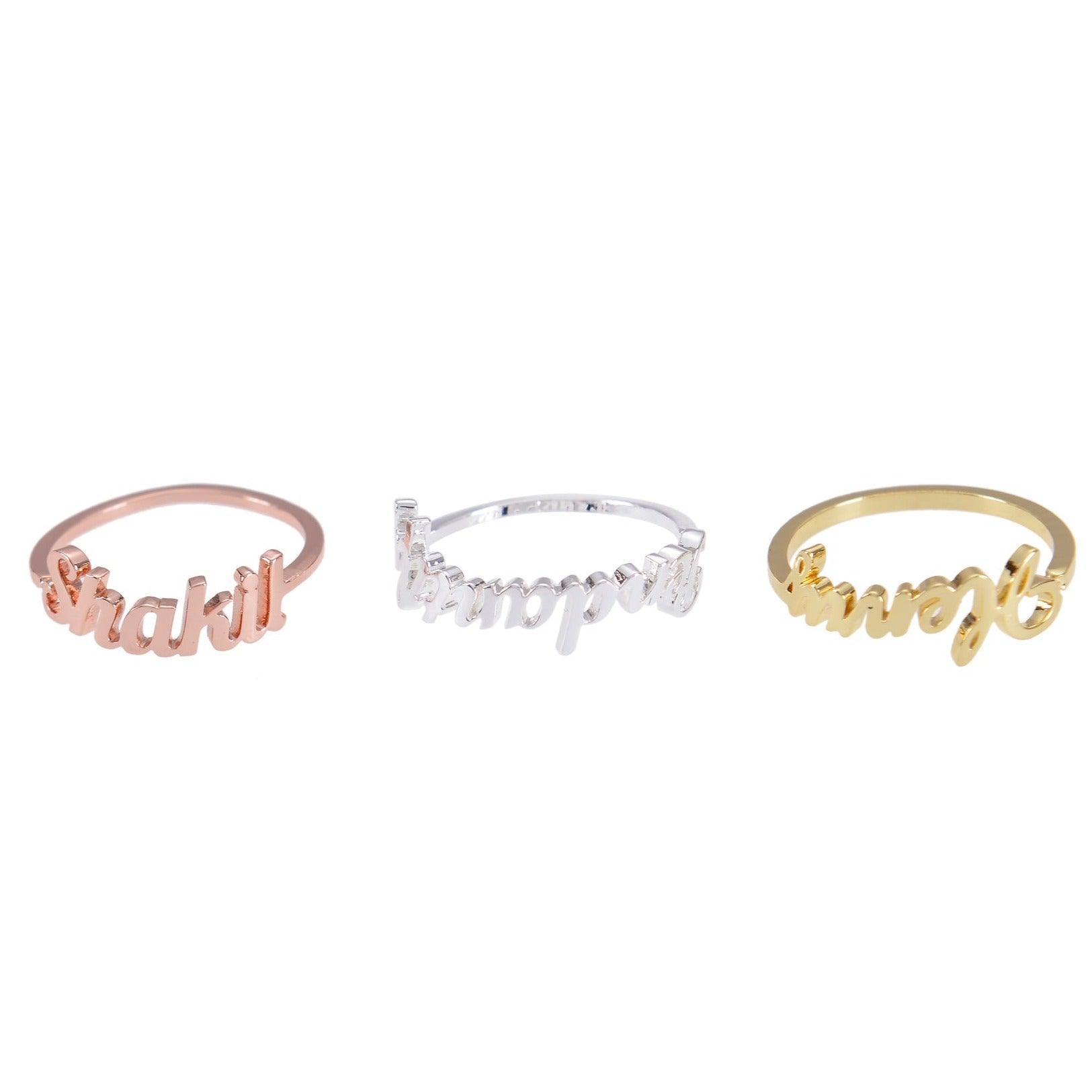 signature name ring
