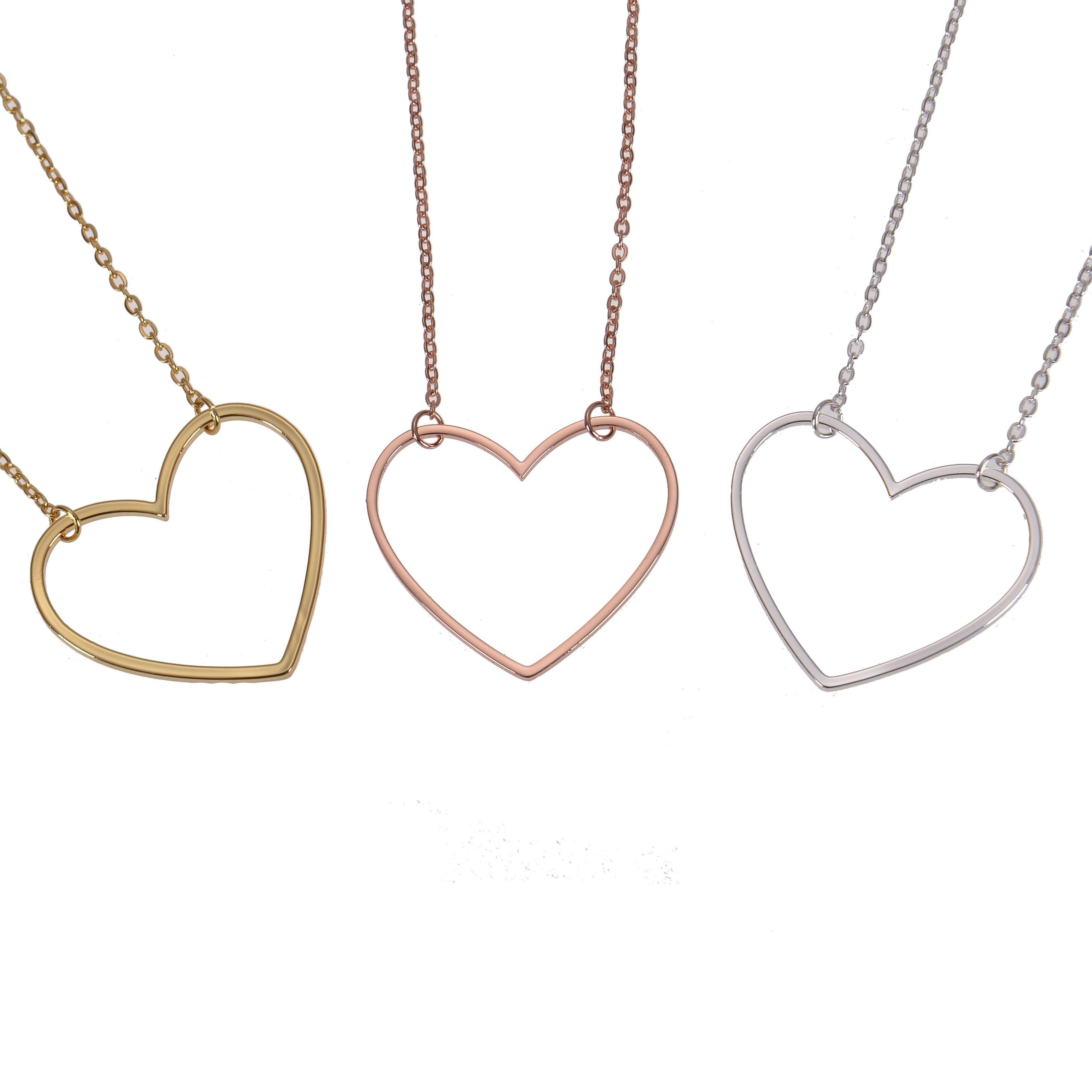 simple heart necklace