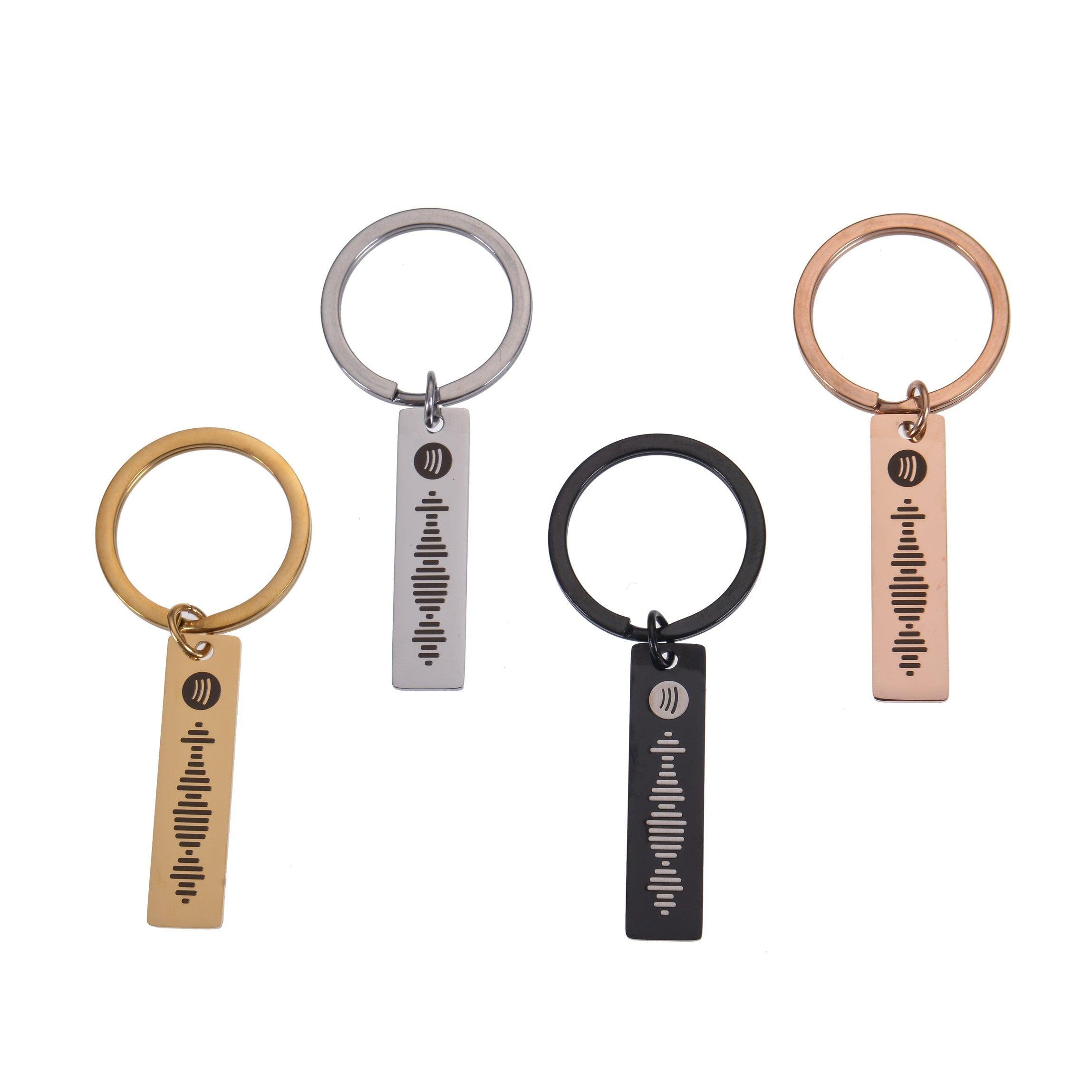 personalized music keyring