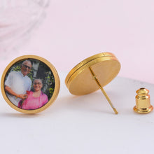 colorful photo earrings