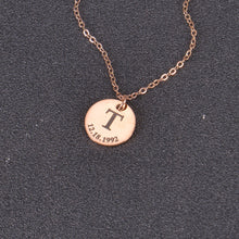 round initial necklace