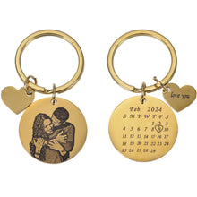 photo calendar anniversary keychain