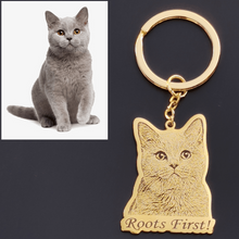 cat on keychain