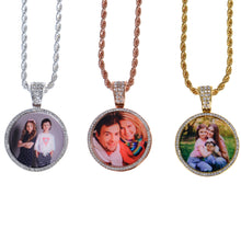 circle photo necklace
