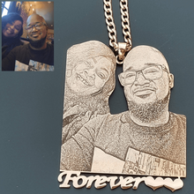 Couple Photo Pendant Necklace