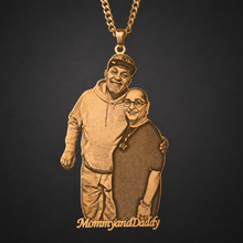 custom photo engraved necklace