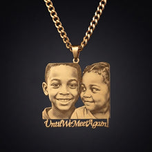 Custom memorial necklace gold