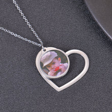 heart pendant photo necklace