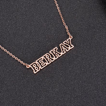 bold name necklace