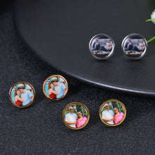 photo engraved earrings