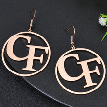 custom initial earrings