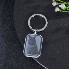 Personalized Crystal Photo Keychain