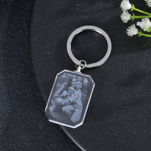 Personalized Crystal Photo Keychain