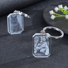 Personalized Crystal Photo Keychain