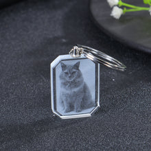 Personalized Crystal Photo Keychain