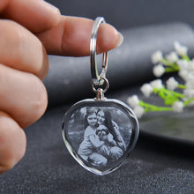 Personalized Crystal Photo Keychain