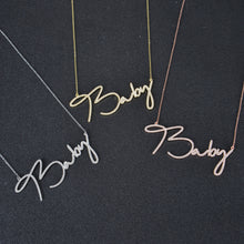 diamond studded name necklace