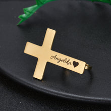 two finger cross ring