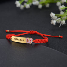 nameplate rope bracelet