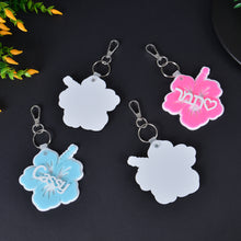flower name keychain