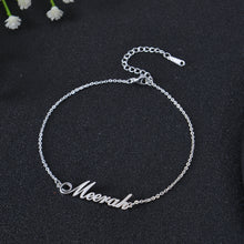 stylish name anklet