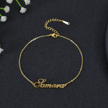 anklet with name