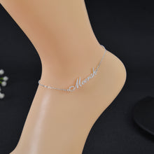 custom name anklet