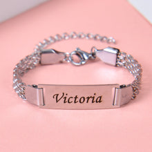 name engraved bracelet