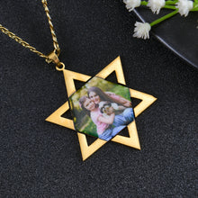 custom star photo necklace