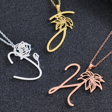 letter necklace in multiple styles