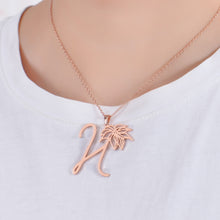 a-z initial necklace