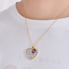 heart necklace with photo