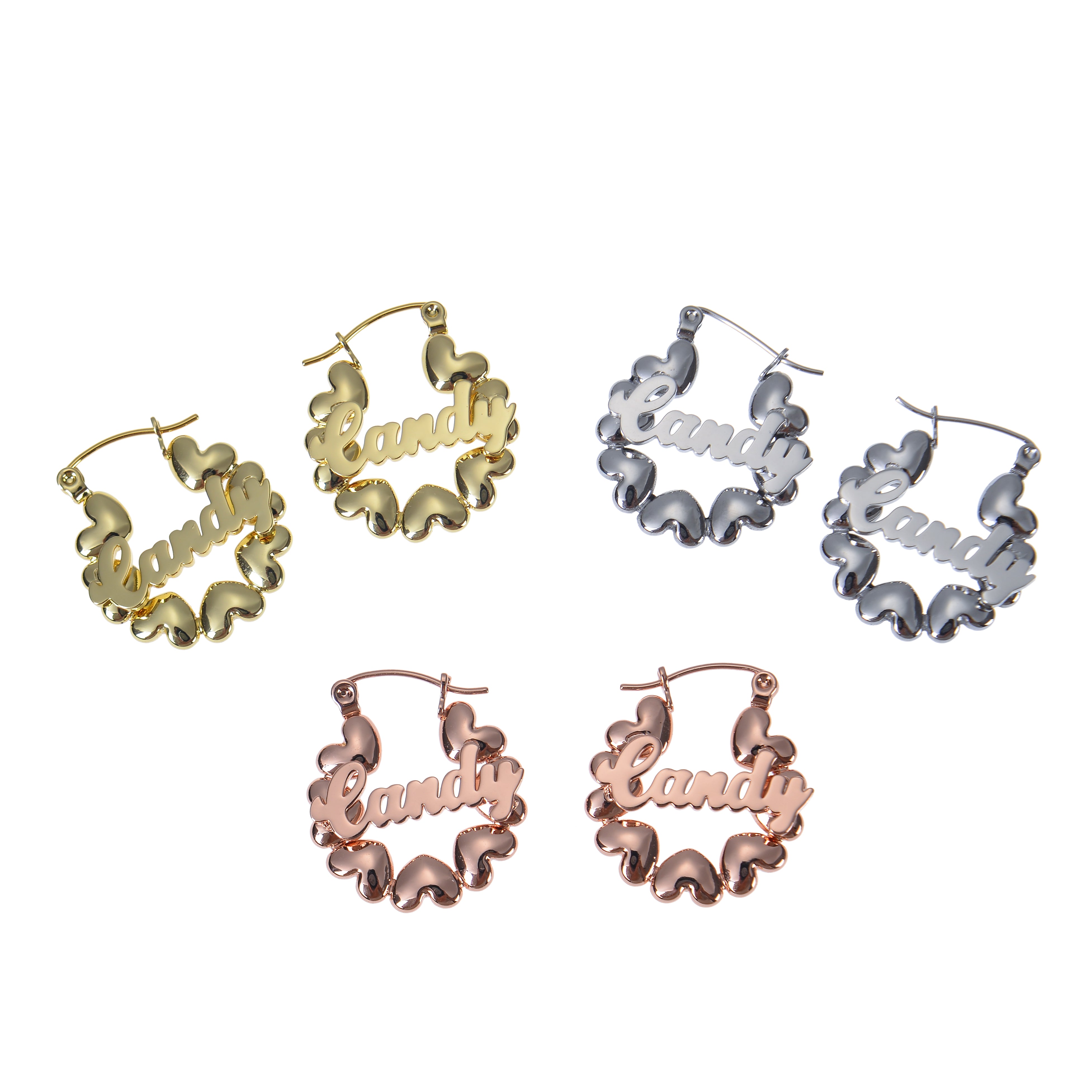 Custom name earrings