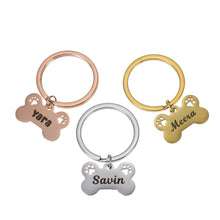 Custom Dog Bone Keychain