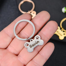 Paw Print Keyring