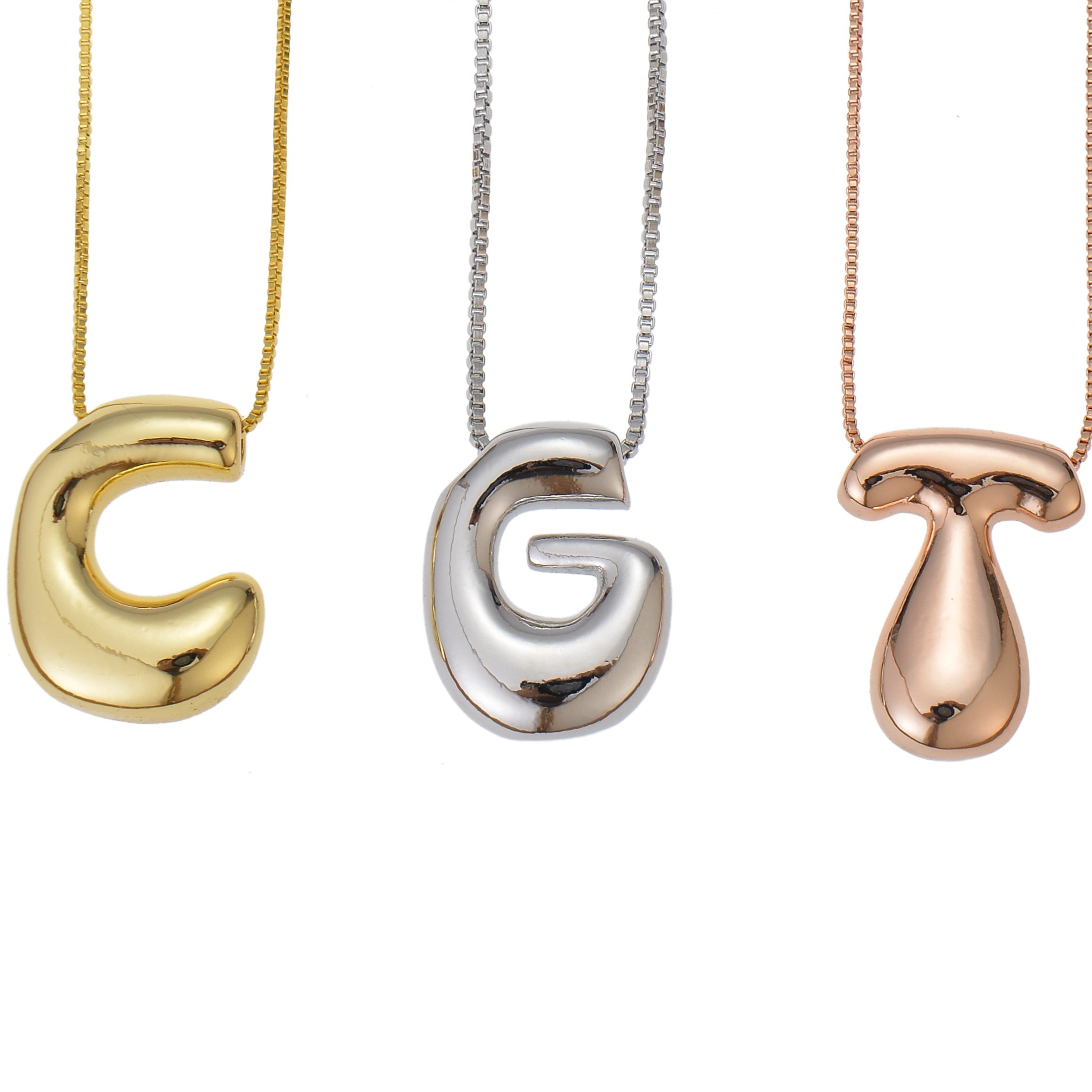 personalized bold initial necklace