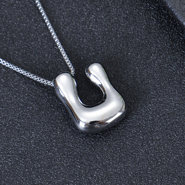 Personalized Unique Bold Initial Necklace | Custom A-Z Initial Necklace ...
