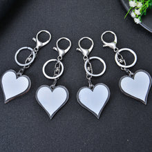 Heart-shaped Colorful Photo Acrylic Keychain