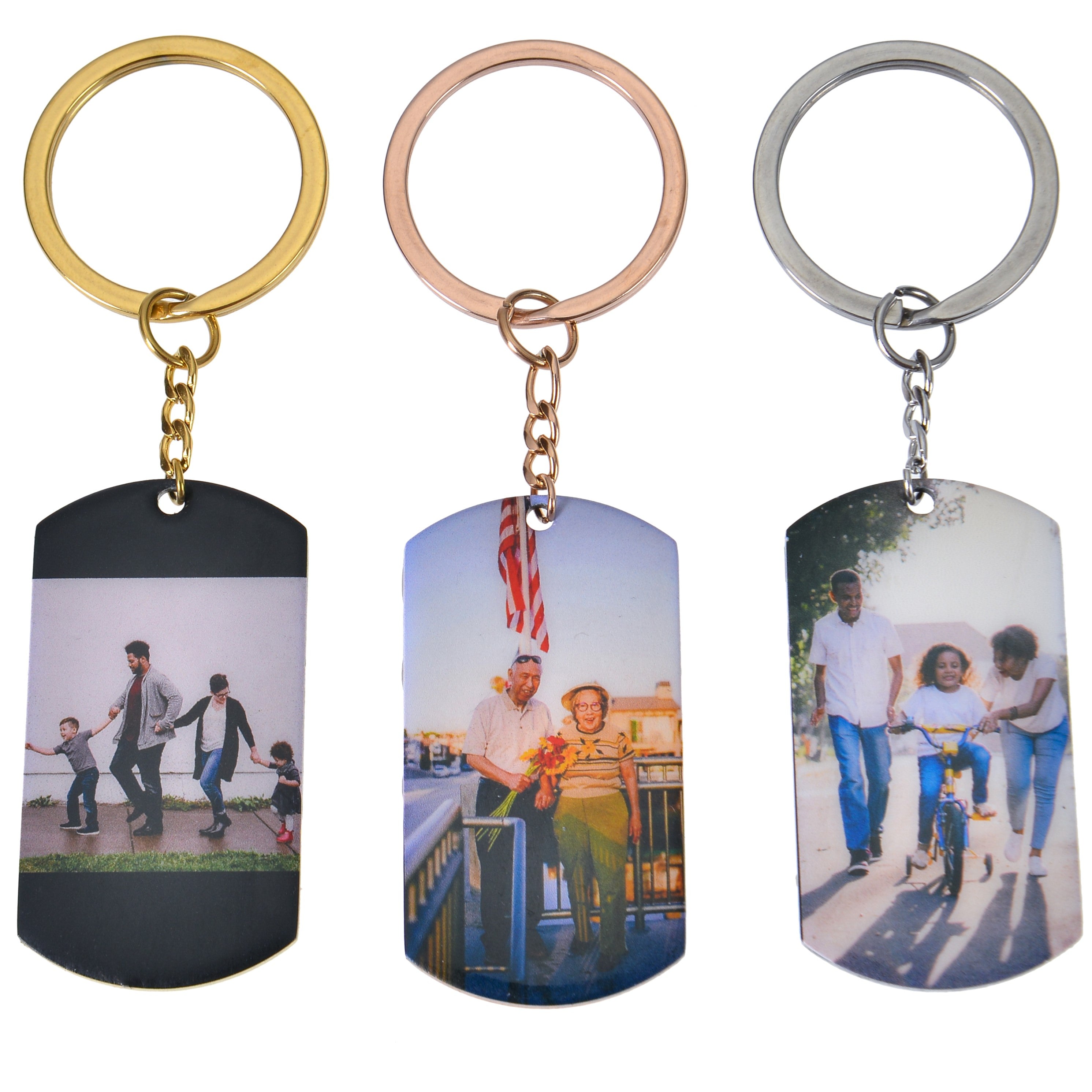 military army style tags keychain