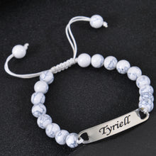 bead bracelet with custom name