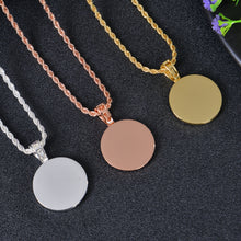 diamond circle pendant
