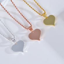 diamond heart pendant