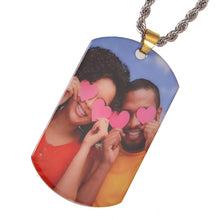 engraved dog tag necklace