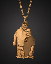 custom photo engraved necklace