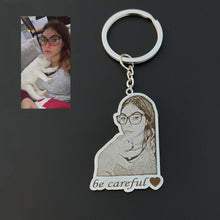 Keychain with Photo Engraved